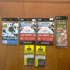 イカメタル オモリグ リーダー 6個セット シロイカ ケンサキ ヤリイカ オバマリグ 仕掛け ダイワ 墨族 デュエル