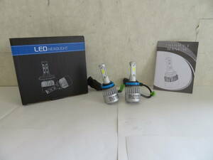 ★未使用品★ LED フォグランプ H8 8000LM 6500K 9~32V IP65 左右 2個セット 英文マニュアル付 G048