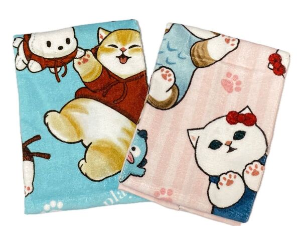 【F】サンリオ モフサンド コラボ フェイスタオル 2枚 キャラクターグッズ タオル 大人気!かわいい
