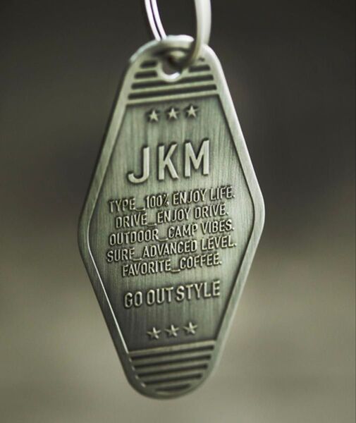GORDON MILLER KEYTAG ゴードンミラー メタル キータグ キーホルダー シルバー 美品
