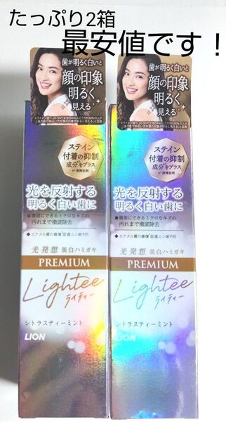【即・匿名発送】ライティー ホワイト美白ハミガキ プレミアム100g × 2箱