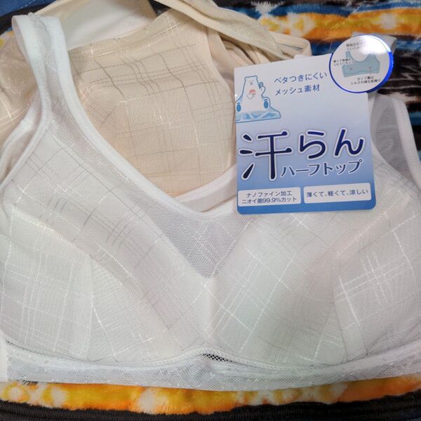 メッシュ素材のブラジャー 3L 2枚セット