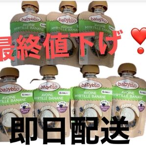 本日最終値下げ!!最終日!!babybio ベビーフード オートミール ブルーベリー バナナ 6ヶ月〜 85g 7個セット