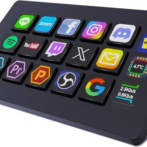 ストリームコントローラーデッキ ショートカット キーボード 15個 動画編集