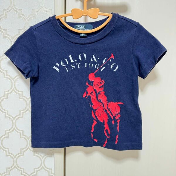 ラルフローレン キッズ ネイビー 半袖 Tシャツ 12M 80cm