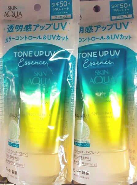 スキンアクア トーンアップUVエッセンス ミントグリーン 日焼け止めエッセンス