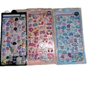ボンボンドロップシール カービー ぷくぷくシール 3枚セット ぷっくりシール シールセット ドロップシール