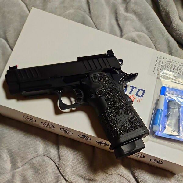 EMG/SAVIA Staccato C2 2011 proグリップ 日本仕様(樹脂スライド) ガスブローバック 付属品完備