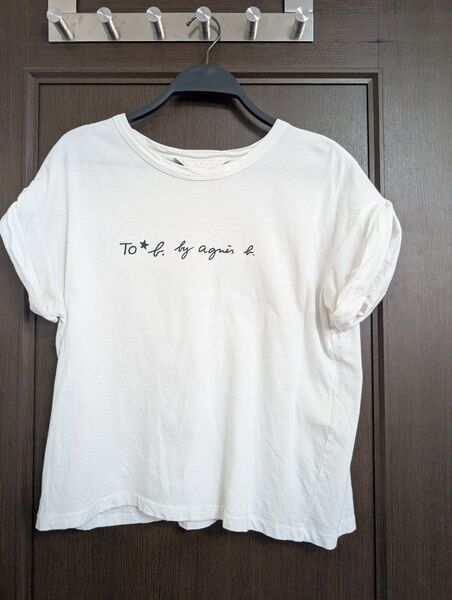 To b. by agnes b. Tシャツ 白 サイズ40 Lサイズ
