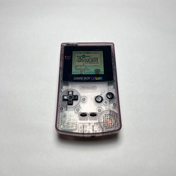 売り切れ御免セール 任天堂 ニンテンドー Nintendo ゲームボーイカラー CGB-001 クリアパープル 動作品 音OK