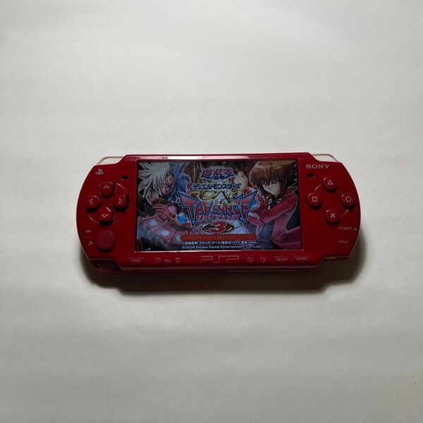 ソニー SONY PSP 2000 プレイステーションポータブル 本体 ディープレッド レトロゲーム 動作品
