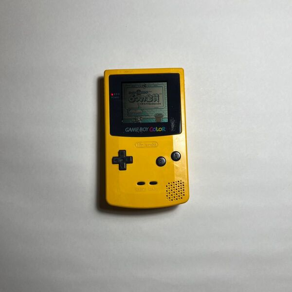 任天堂 ニンテンドー Nintendo ゲームボーイカラー CGB-001 イエロー 動作品 レトロ ゲーム機 本体