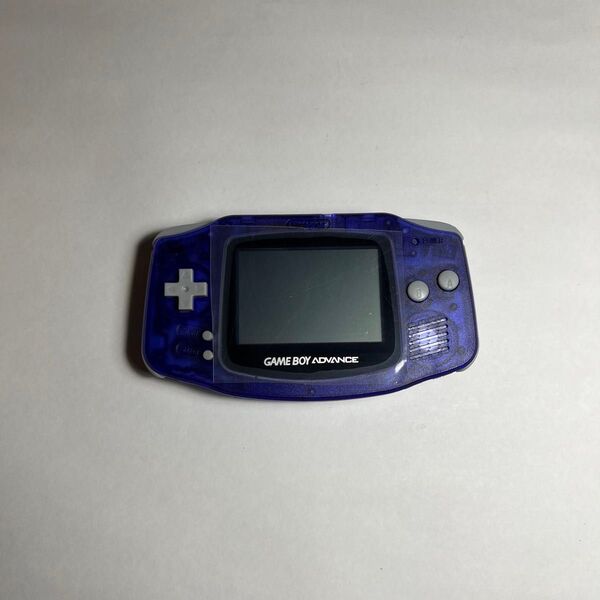 任天堂 ニンテンドー Nintendo ゲームボーイアドバンス クリアブルー パープル 動作品 シェル未使用?