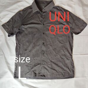 【最終値下げ】ユニクロ UNIQLO エアリズム フルオープンポロシャツ(半袖) 07 Gray