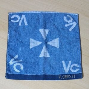 V.CHRISTY タオルハンカチ ブルー