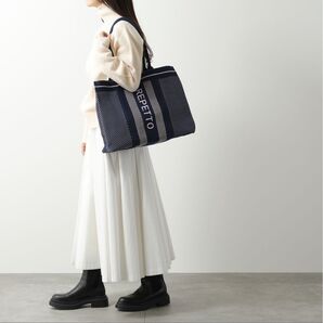 レペット/ニットトートバッグ/ネイビー ショルダーバッグ バレエ