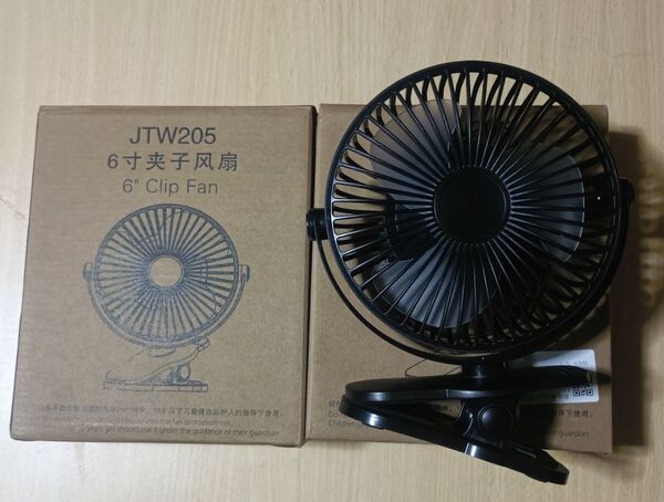 カー用品 6インチ USB対応 扇風機 2個セット