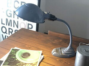デスクランプ （グレー）テーブルスタンド 卓上 照明 レトロ おしゃれ カフェ ライト