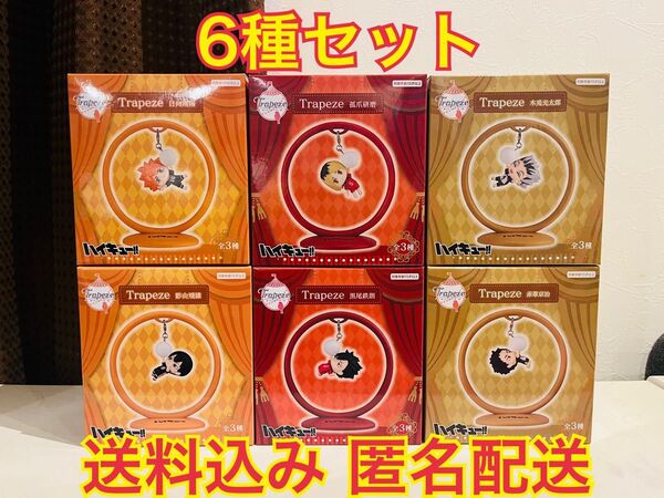 ハイキュー trapeze 6種セット まとめ売り 日向 翔陽 孤爪 研磨 木兎 光太郎 影山 飛雄 黒尾 鉄朗 赤葦 京治