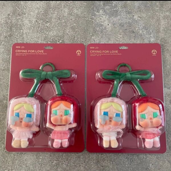 POP MART CRYBABY Crying For Love ぬいぐるみペンダント Love You Cherry Much