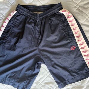 arena ショートパンツ ショーツ ハーフパンツ 紺 パンツ ナイロン xs ARS-1090P