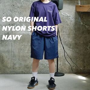 SO ORIGINAL NYLON SHORTS ネイビー Lサイズ everyone ennoy jjjjound