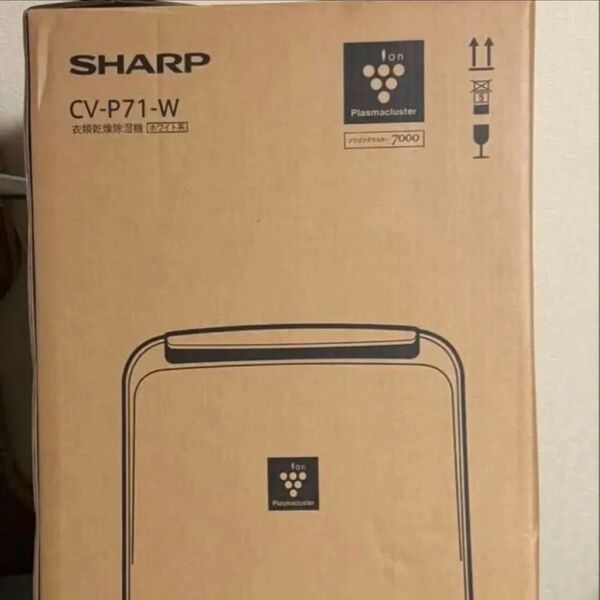 SHARP 衣類乾燥除湿機 CV-P71 ホワイト