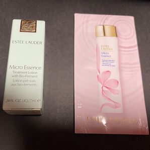 エスティローダー マイクロエッセンスローションBF 7ml とフレッシュSFのパウチ