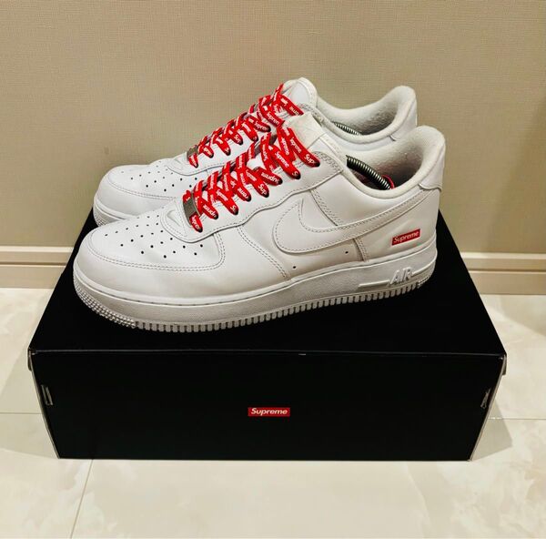 Supreme × Nike Air Force 1 Low White シュプリーム × ナイキ エアフォース1 ロー 27cm