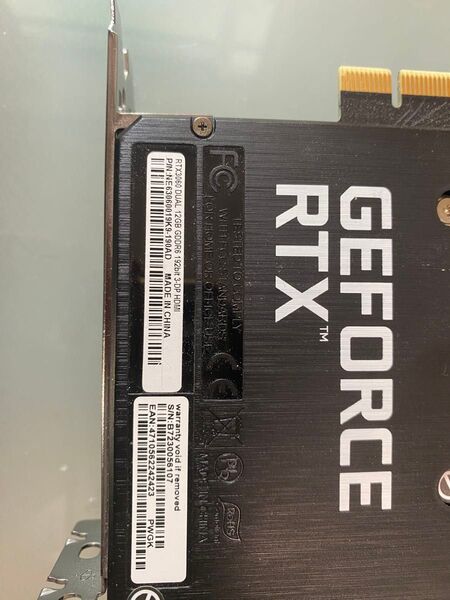 RTX3060 DUAL 12GB GDDR6 グラフィックボード PALIT