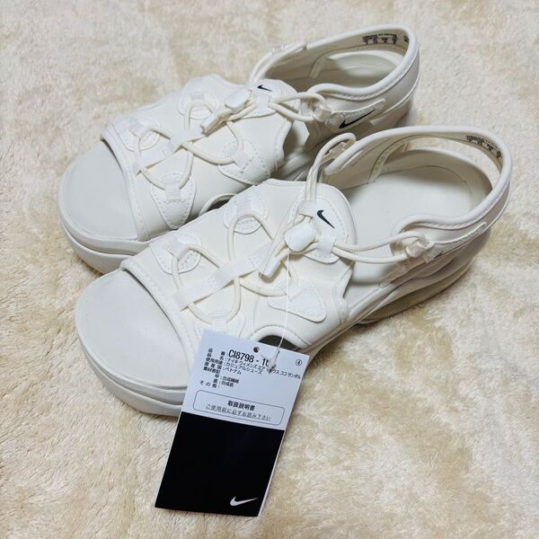 未使用☆NIKE AIR MAX koko サンダル 25cm ホワイト クリーム色