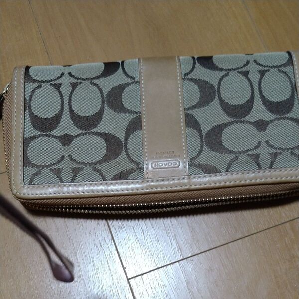 COACH 長財布 ベージュ