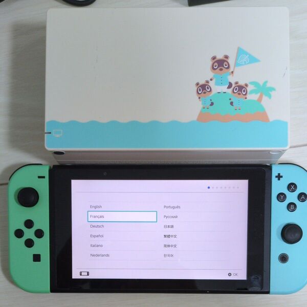 どうぶつの森 限定カラーリング ニンテンドースイッチ 任天堂 Switch Nintendo HAC-001 初期化済み