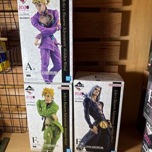 一番くじ ジョジョの奇妙な冒険 GOLDEN WIND ジョルノ アバッキオ フーゴ 未開封品 トリッシュ 箱無し まとめ