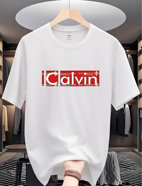 Calvin Tシャツ 新品未使用 サイズ【L 】送料込み 男女兼用 ユニセックス ラスト1枚
