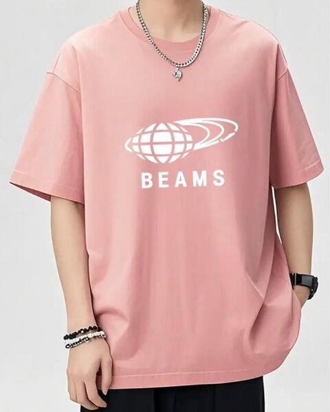 BEAMS 新品 Tシャツ XL【LLサイズ】送料無料 ピンク