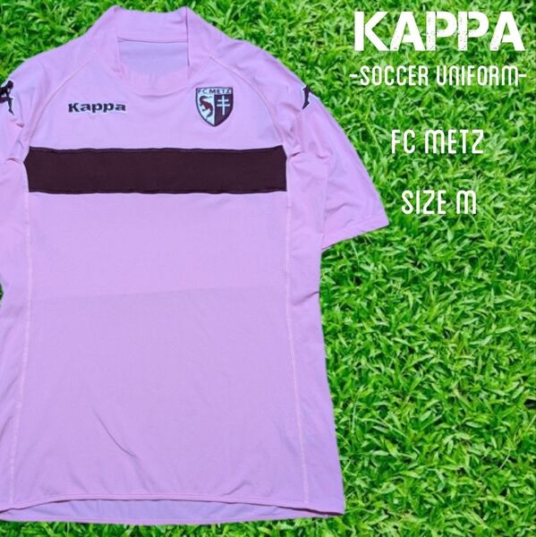 Kappa カッパ FCメス 半袖 ユニフォーム レプリカ M ピンク サッカー 00s ゲームシャツ リーグアン フランス