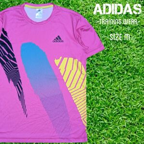 adidas アディダス 半袖 Tシャツ トレーニングウェア M ピンク ドライ 半袖Tシャツ TEE CLIMACOOL