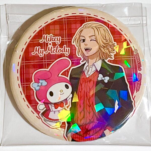 【佐野万次郎&マイメロディ】東京リベンジャーズ×サンリオ ホログラム缶バッジ