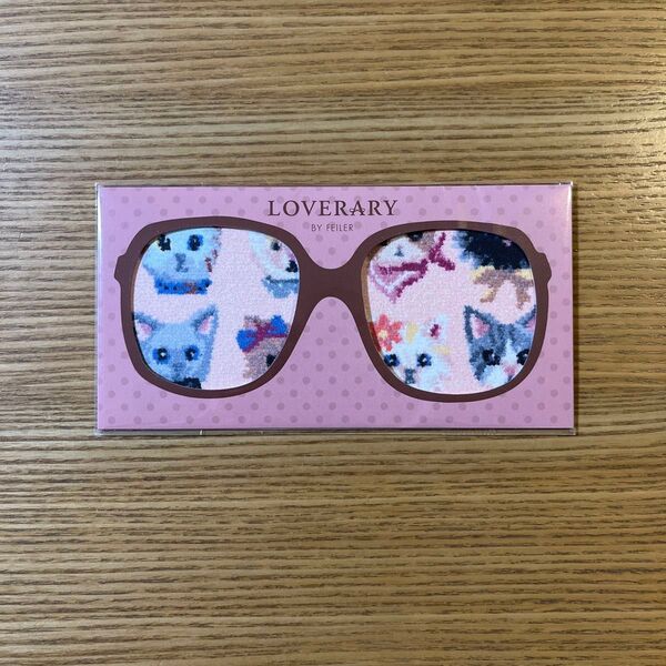 LOVERARY BY FEILER ラブラリーバイフェイラー クリーニングクロス 携帯電話 眼鏡 メガネ めがね 猫柄 キャット