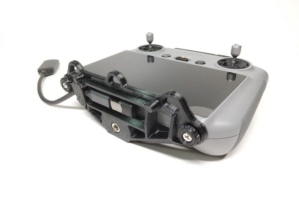 DJI RC2用 三脚アダプターブラック【Type-C90°変換アダプター付】