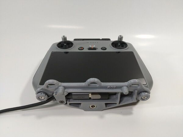 DJI RC2用 三脚アダプター グレー【Type-C90°変換アダプター付】