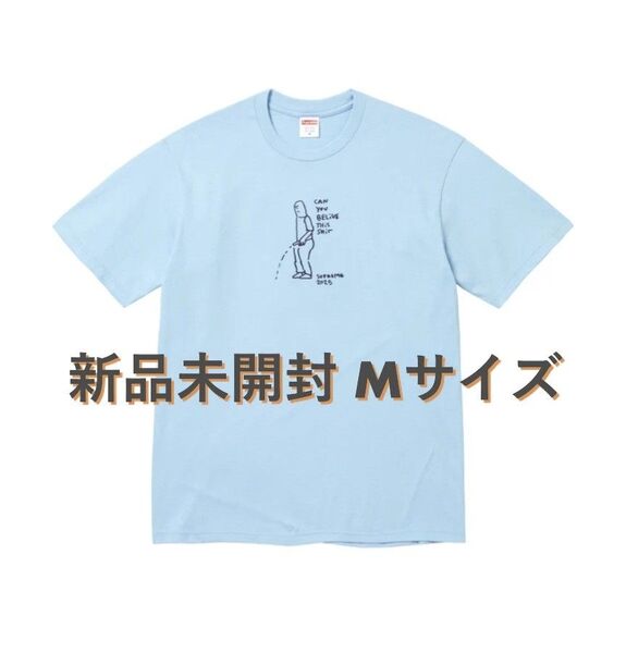 【新品未開封】Supreme Piss Tee (Gonz Tee) powder blue Mサイズ ステッカー(4枚)付き