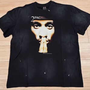 SAINT Mxxxxxx 2pacTシャツ L セントマイケル ヴィンテージ加工 ヒップホップ HIPHOP