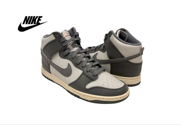 美品 NIKE DUNK HI RETRO SE VNTG Dm0582-001ナイキ ダンク ビンテージ カレッジ
