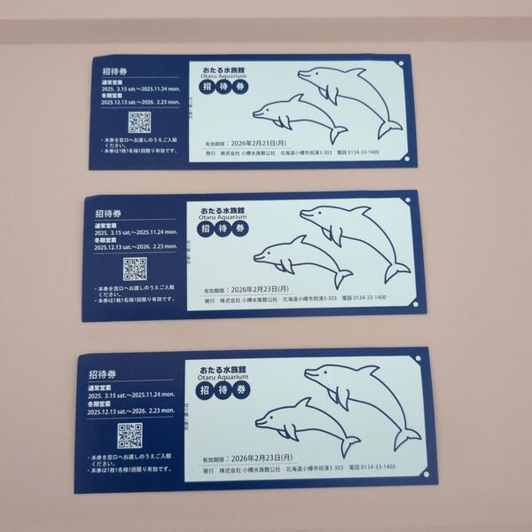 おたる水族館 招待券