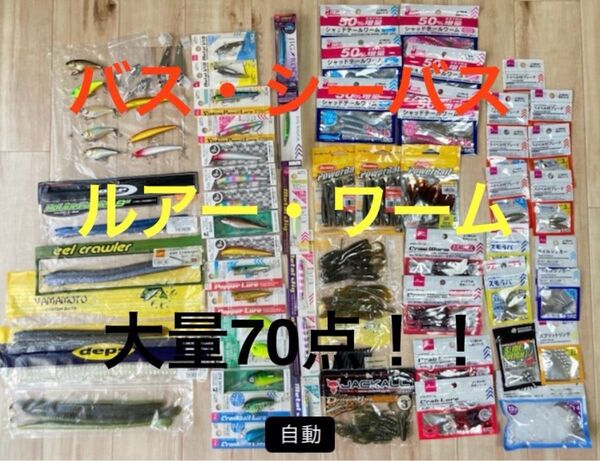 バス シーバス ルアー ワーム セット 大量セット ゲキアサシャッド メタルジグ ミノー ペンシル ホッパー クランクベイト