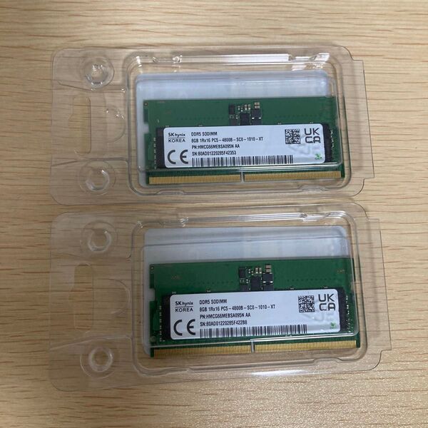 8GB×2 DDR5-4800 SO-DIMM ノートPCメモリ