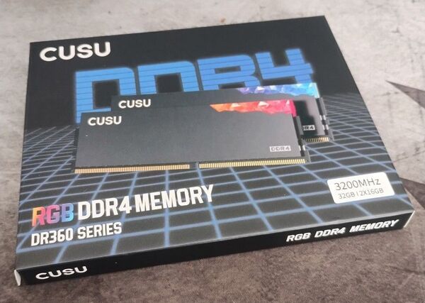 「新品」CUSU DR360シリーズ DDR4 3200Mhz RGBデスクトップメモリ 32GB (16GB×2)