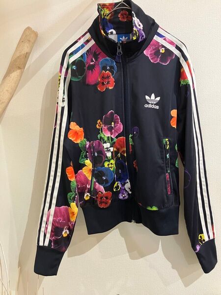 廃盤 希少 アディダス パンジー柄 トラックジャケット ジャージ adidas